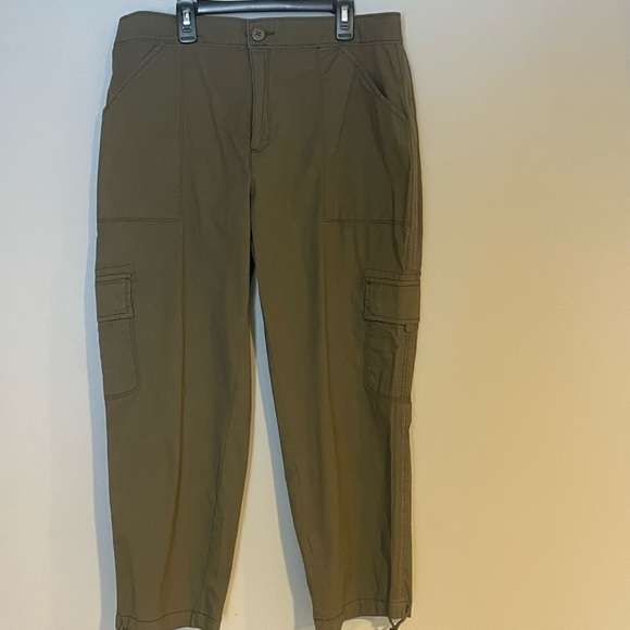 Olive Green Cargo Pants - Picture 1 of 8
